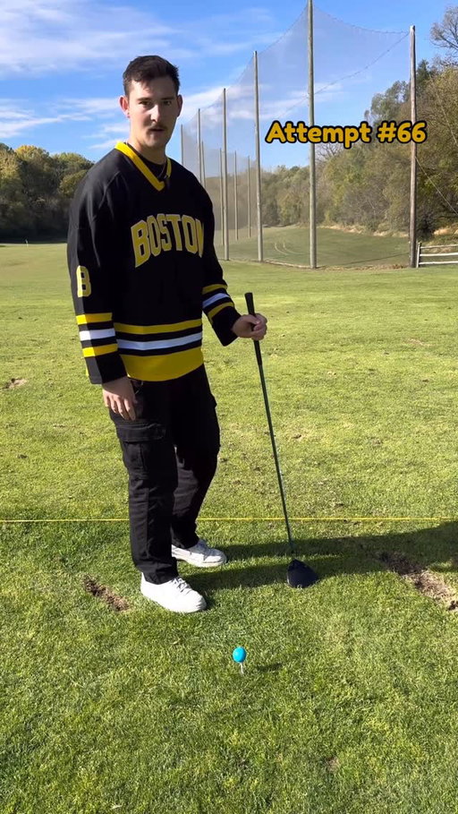 NO WAYYYY!!! Please tag @espn in the comments🤯 #trickshot #happygilmore2 #tee