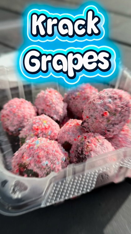 🤩I just found the most UNIQUE snack ever! Krack Grapes are frozen, candied grapes that you need to try. These frozen treats are ADDICTIVE! You can order online for pick up or delivery.

✨We tried: 

💙Blue Raspberry Dream-  this one was my kids’ favorite
🩷Paradise Punch- this was MY fave
🌈Nerdz- who doesn’t love that classic candy?

📲 @krackgrapes 
Click the link in their bio to order!

#snack #krackgrapes #frozengrapes #candied grapes #uniquesnack #charlotte #smallbusinesses #supportlocal #charlottenc #704foodanddrink #foodie #charlotteeareafoodie #viralsnack