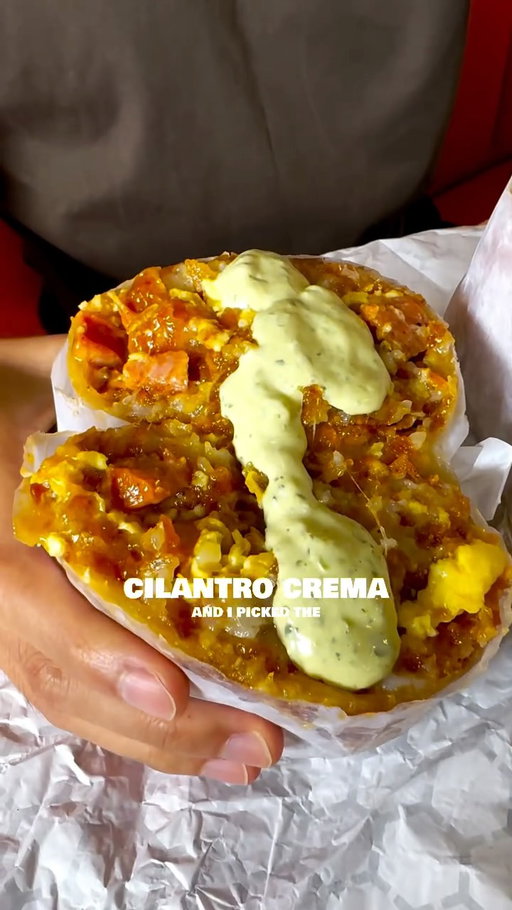 Best breakfast burrito I've had in OC so far! They also have a location in Cypress! 🥳🥳 #burrito #oc #orangecounty