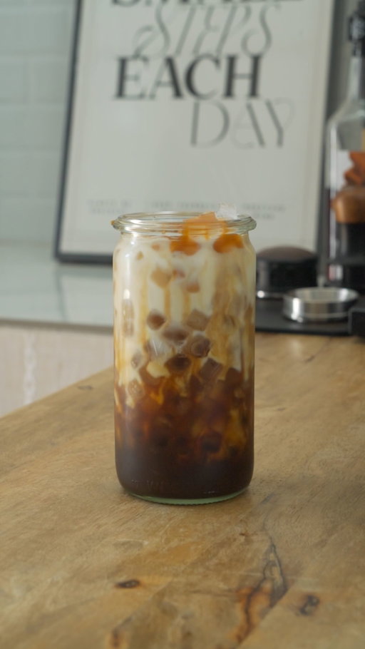 emotional support? nah, espresso support.

.

#icedcaramellatte #coffeequotes #dailybrew #homecafemalaysia #coffeeislife #homecafemoments #coffeeathome #coffee #cozyvibes