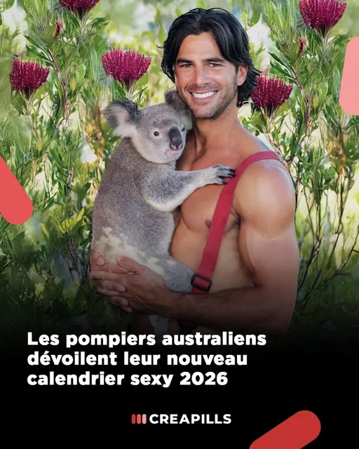 Les pompiers australiens dévoilent leur nouveau calendrier sexy 2026 🔥🐨

Au programme : muscles, tendresse et engagement, avec des clichés où les soldats du feu posent aux côtés de chiens, chats, chevaux ou koalas. Un coup de communication, mais pas que : depuis 1993, le Calendrier des Pompiers Australiens (@australianfirefighterscalendar) a déjà permis de reverser plus de 3,5 millions de dollars australiens à des associations œuvrant pour la santé des enfants et la protection animale. Alors, si c’est pour la bonne cause…