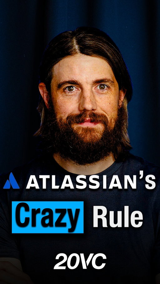 Atlassian’s Crazy Early Rule⁠
#20VC with Atlassian Co-Founder & CEO Mike Cannon-Brookes. Link in bio.⁠
—⁠
#HarryStebbings #Business #businesstips #businessadvice #entrepreneur #ceo #startup #founder #entrepreneurship #vc #venturecaptial #atlassian ⁠