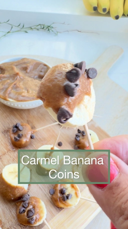 🍁Fall Recipe Edit🍂: Date-Caramel Bananas 
Naturally sweet, full of fiber, and potassium! Grab the recipe below 🍌

Date-Caramel Ingredients: 
1 cup Medjool dates (pitted, very soft—soak in hot water 10 min if firm) 
¼–½ cup warm water (adjust for thickness) 
1–2 tsp nut butter (almond, cashew, or peanut) for creaminess 
1 tsp vanilla extract 
Pinch of salt (enhances the caramel taste) 
Optional: ½ tsp cinnamon or a dash of espresso powder for depth 

 Directions:
If dates are dry, soak in hot water for 10 minutes, then drain. 
Blend dates in a food processor with vanilla and salt. 
Add warm water gradually until you reach a smooth, caramel-like consistency. 
Stir in nut butter (optional but highly recommended for richness). 

Enjoy!

#FoodieFaves #EasyRecipes #SnackGoals #HomemadeGoodness #fallvibes  #fall  #recipe #SweetTreats #BananaLovers #BananaRecipe #HealthyishTreats #DessertVibes #CaramelLove