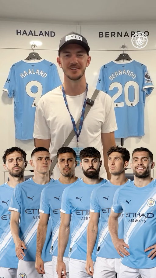 Two-time @nba champion @acfresh21 builds his Manchester City starting five! 🖐️ 🏀