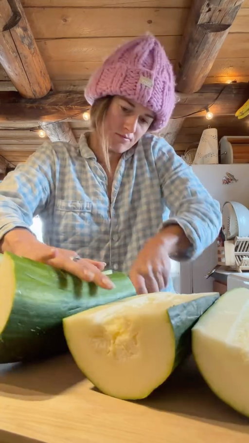gotta use up the last of my zucchini harvest🥹 look at the size of these things!! 

.

.

.

#montana #ranchlife #homestead #westernlifestyle #mountains #cabin #diy #fall #snow #cozy #baking #bread #cabinlifestyle @kitchenaidusa @ballcanning @nordicwareusa @caraway_home @ziploc @pigletinbed @koalaeco