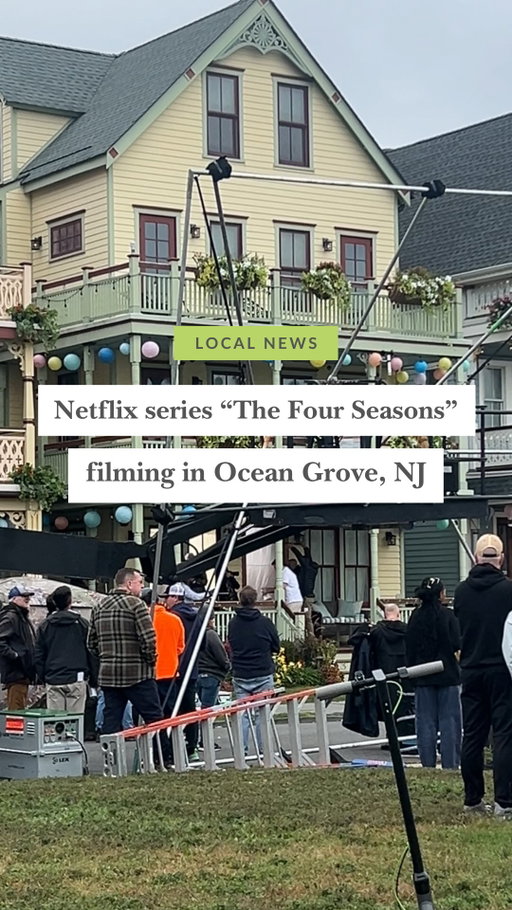 Netflix series The Four Seasons was spotted filming today in Ocean Grove, New Jersey 🎬

The show stars Tina Fey, Steve Carell, Will Forte, + Colman Domingo. Camera crews have been spotted shooting scenes near the boardwalk and on Ocean Pathway.

Follow @thejerseyshoregirl_ for more updates.

🎥: @jessnort