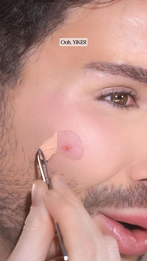🤯 PIMPLE HACK! 🎯 Use a gel peel-off mask as a DIY pimple patch! Apply a small amount over the blemish, let it dry completely, then do your makeup as usual ✨ It creates a smooth barrier, keeping your makeup from clinging to the spot and reducing irritation throughout the day. Game-changer for a last minute breakout! 🕺🏼