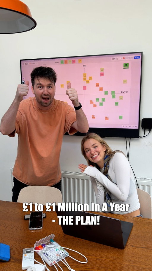 £1 to £1,000,000 - the plan!! I stuck a screenshot of this board into the spreadsheet, link on my profile if you wanna take a look. I’ll be adding to the ideas list over the next few days, but all help is so welcome 🙏