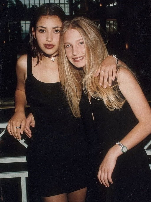 The year was 1993, it was Sarah’s Bat Mitzvah. I’m wearing my mom’s Alaia dress and Revlon Rum Raisin lipstick thinking we were the coolest!