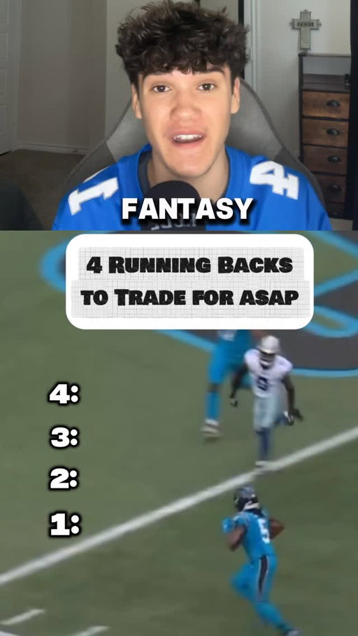 You NEED to Trade for these 4 RBs ASAP in Fantasy Football🏈📈 #fantasyfootball #fantasyfootballadvice #nfl #nflfootball