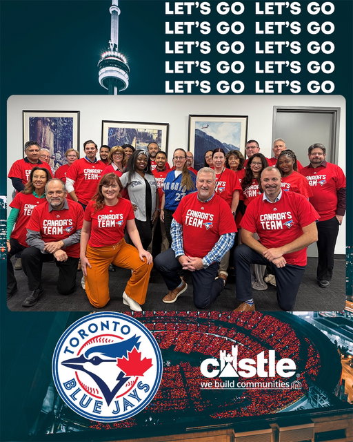 Let’s Go Blue Jays!

Castle head office staff showing their Canadian pride for the Toronto Blue Jays who play Game 3 tonight in Seattle!