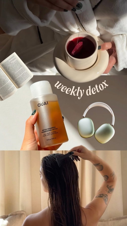 Weekly detox ritual ✨☕️

One wash with @theouai Detox Shampoo to remove buildup, oil, and hard water residue for that clean, fresh, voluminous feeling!

#OUAIPartner #OUAIDetox #WeeklyReset