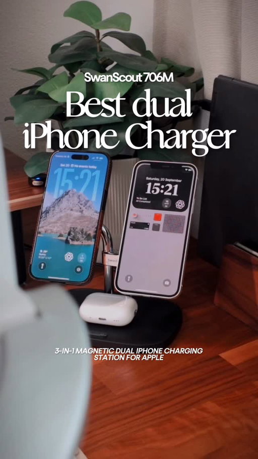 Being able to charge both iPhones at once? Yeah… that’s kinda useful feature for me.👀

Ever since I upgraded to the iPhone 16 Pro, I’ve been using my old one as an external display when shooting content with my Osmo Pocket. Which means I now need to keep both charged.

The Swanscout 706M has been super useful for that. It charges both phones at once, looks clean on the desk, and keeps the whole setup organized.

Honestly, didn’t expect a charger to make such a difference in my workflow. I’ll prob keep this one on the desk as a daily use, it’s great!

🔗 Link in bio if you want to check it out or here’s the link: https://bit.ly/4nKvzMW

#swanscout #wirelesscharger #minimalsetup #workspace #desksetup