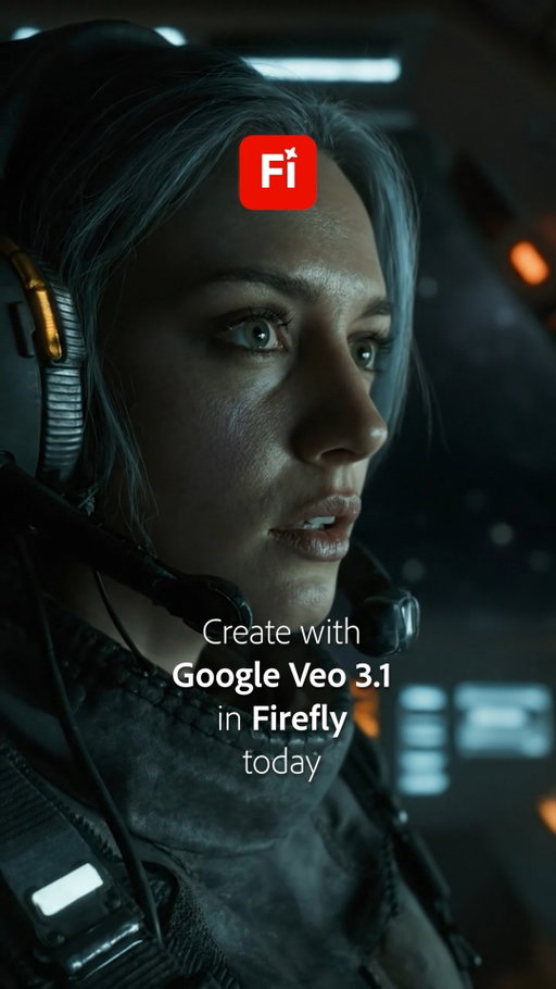 Sound makes your world come alive. Google Veo 3.1 takes things to a new level - your prompts can now generate video with synchronized sound fx, dialogue, and more. 

Available in Firefly now.