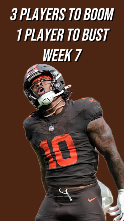 Players to BOOM and BUST in week 7 #fantasyfootball #nflfootball #fantasyfootballadvice #nflfantasy #raiderswalterpicks #fantasyfootballtips #nflfantasyfootball #startsit