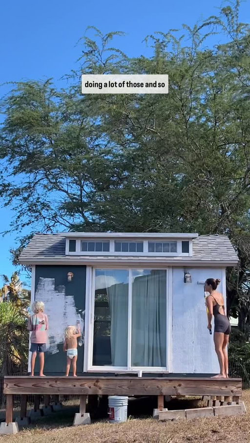 My first home project video! 🛠️🌴I wasn’t going to share cuz it’s a  fail so far, and it’s definitely not “instagram worthy” but it is what it is and I actually would LOVE some advice hahah so let’s start with our old shed-we built years old- we brought it down the street to our new place- and decided to give it a lil makeover (we painted our home this color so thought we’d have the shed match)… built out the deck, and got to the staining part… which turned into a what not to do real fast! 
Let’s just say the vision didn’t quite match the outcome —and we’re at a cross roads of how to get it back on track. 
Excited to start sharing more of our home projects here! And if anyone has shed makeover tips… I’m all ears 🪵☀️ do you guys want videos like this?! And so for this- curious- how do I get rid of the bubbles? Sand it down and start over? Can I change the color? I want it to look natural, dark, and not orange or too red… and how do I get it not to bubble? And also, the tree shed all this stuff that is embedded in it too… so not sure how I avoid that as well-build a roof? Hahahha oh gosh. Okay love you guys! So fun to finally share what’s been going on!

#firsthome #homeprojects #diy #sheds #homegym