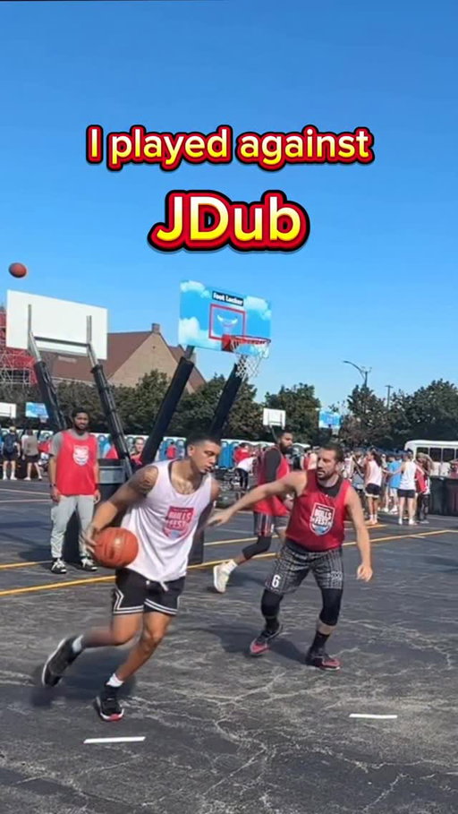 I played against a creator team! @jdub, @deanobballin, and @dlewis.hoops vs Hoop Forever 3x3! Who will win game 1 of the Chicago Bulls $4000 3v3 tourney? Watch the find out! #basketball #nba #aau #fiba3x3 #chicagobulls