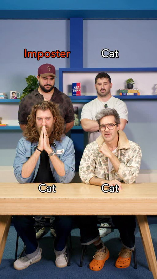 Rhett & Link stopped by the studio so we decided to test their detective skills with a game of GUESS THE IMPOSTER!