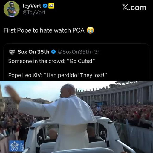 The Pope knows ball😭 #sports #football #baseball #mlb #playoffs