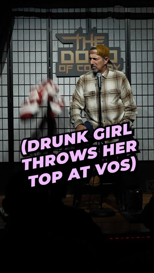 Drunk Girl Throws Her Top At @RichVosTheLegend - Rich Vos will be returning to the Dojo of Comedy in Morris Plains, New Jersey this weekend Oct 17-18th. Get your tickets now as you never know what might happen. #comedy #standup #drunk #crowdwork #funny #jokes
