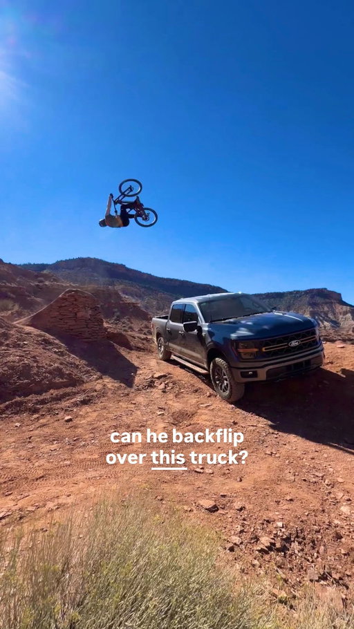 backflip a @ford truck? @carsonstorch said ‘bet’ 🤝

🚗: @ford F-150 Tremor
📍: Red Bull Rampage: 🔜  — streaming live on Red Bull TV