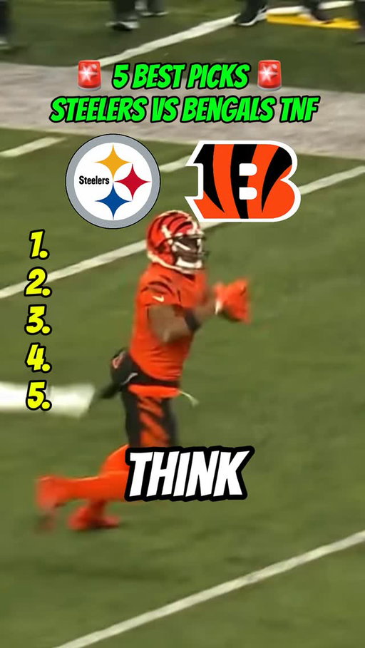 Steelers vs Bengals Picks ⚡️ 
#nfl #football #fyp #fantasyfootball #nflpicks #foru #nflbets #steelers #bengals #tnf
Bengals vs Steelers Picks
TNF Picks
Thursday Night Football Picks
Aaron Rodgers
Joe Flacco
Ja’Marr Chase
Jaylen Warren