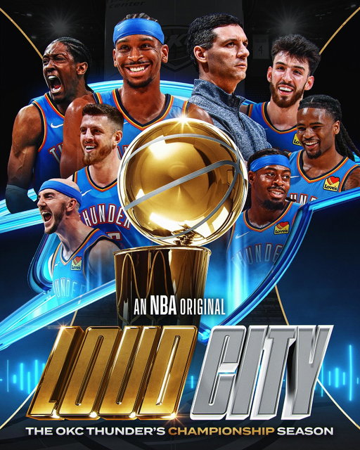 A story about a team and its city 🏆 ‘Loud City: The OKC Thunder’s Championship Season’, narrated by Thunder All-Star @jalenjdubwilliams, chronicles the team’s extraordinary journey to a dramatic championship! Watch TONIGHT at 5pm/et on NBA TV and the NBA App. Link in bio!