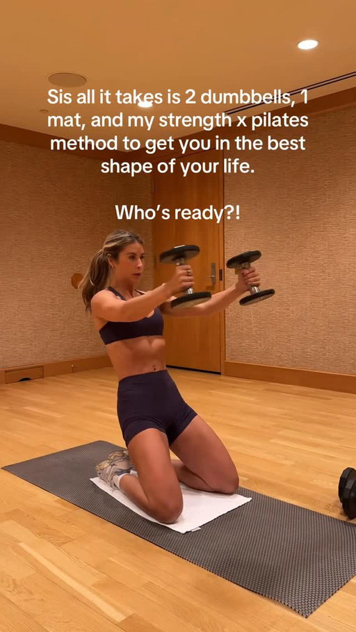 All you need is a pair of dumbbells and a mat to get started with me. Give me just 6 weeks to show you what these workouts can do for your body and you life!! 🔗in my profile to join the Define program and then we start the next 4 week challenge on Oct 27!! Must be a member to have full access to the platform to join challenges - $39/month and you can cancel anytime!! 

#fitnessmotivation #dumbbells #dumbbell #liftweights #fitnessmotivation #athomeworkouts #goals #pilates #pilateslovers #upperbodyworkout #athomeworkout #upperbody #workoutmotivation #pilates