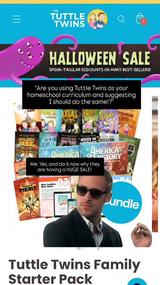 HUGE SALE! 🔗 in bio! Empower your kids with knowledge that lasts a lifetime! 🌟

The Tuttle Twins teach children about freedom, responsibility, and critical thinking,  all through fun stories and engaging lessons.

Check out these amazing offers:
📚 Family Starter Pack – $209.95 (value $641.86)
💥 Mega Bundle – $495 (value $1,129.34)
🇺🇸 America’s History Vol. 1 & 2 – $127.98 (value $432)
🗞️ Tuttle Times Magazine PLUS – $75/year

Help your kids learn good character, big ideas, and how to think for themselves,  not just what to think! 💭✨