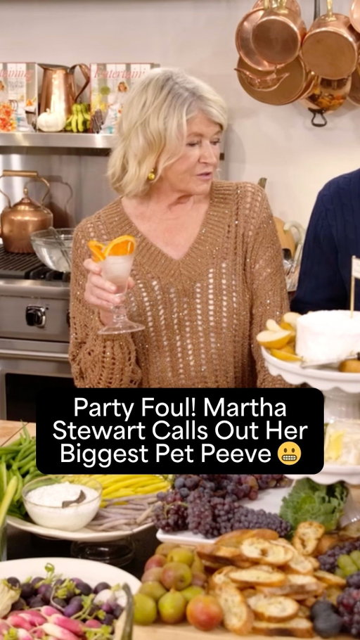 @MarthaStewart48 just revealed her biggest party no-no for hosts. 👀 What’s your biggest pet peeve when you’re a guest at someone else’s party? 🎉 Let us know in the comments!