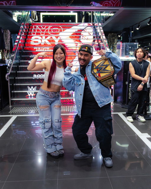 Thank you to everyone who came through and made @iyo_sky meet & greet at Culture Kings unforgettable - one for the books 💫🙏⁠
⁠
Meet & greet photos are available on our Facebook page 🔗⁠
⁠
@wweaustralia