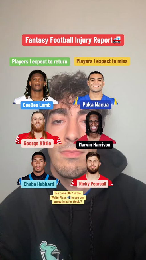The fantasy football injury report!! #fantasyfootball #nflfantasyfootball