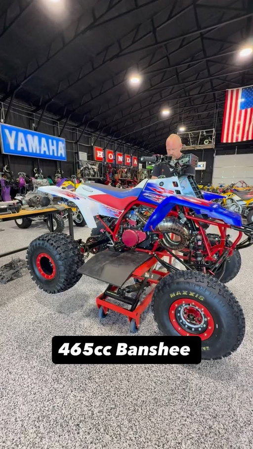465cc Banshee with “Trophy Truck” suspension