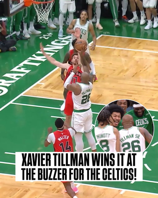 @xavier_tillman23 gets the clutch floater to fall as the @celtics win a thriller! 🤩