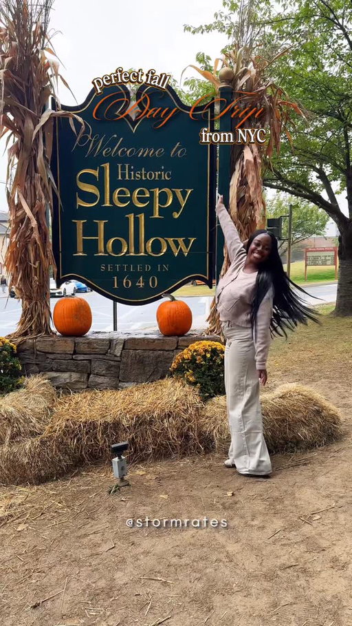 Life as a Fallaholic - Ep.2: Perfect Fall Day Trip 📍Sleepy Hollow, NY

Just escaped NYC for the most magical fall day trip and landed in storybook territory 🍁… From fluffy bagels @horsemanbagels to apple cider donuts at @msstarrytown , and wandering through Halloween‑decked streets in Sleepy Hollow & Tarrytown — this is the coziest autumn adventure. 🎃✨

Would you hop on that 40‑min train day trip out the city? 🚆
Drop a 🍂 if you’re all about fall escapes and seasonal getaways 🧡

📌Save & share this for your next weekend escape. Follow @stormrates for more fall hidden gems in NYC/NY!

#daytrips #daytripgoals #upstategetaway #upstateny #daytripideas #fallinny #fallinnyc #fallvibes #sleepyhollow #tarrytownny #autumnadventures #hudsonvalley #nycdaytrip #fallgetaway #autumninnewyork #spookyseason👻 #appleciderdonuts #tryitordiet #cozyfall #falltravel #fallbucketlist #smalltowndreams #bookshopvibes #hauntedtowns #daytripitinerary #stormrates