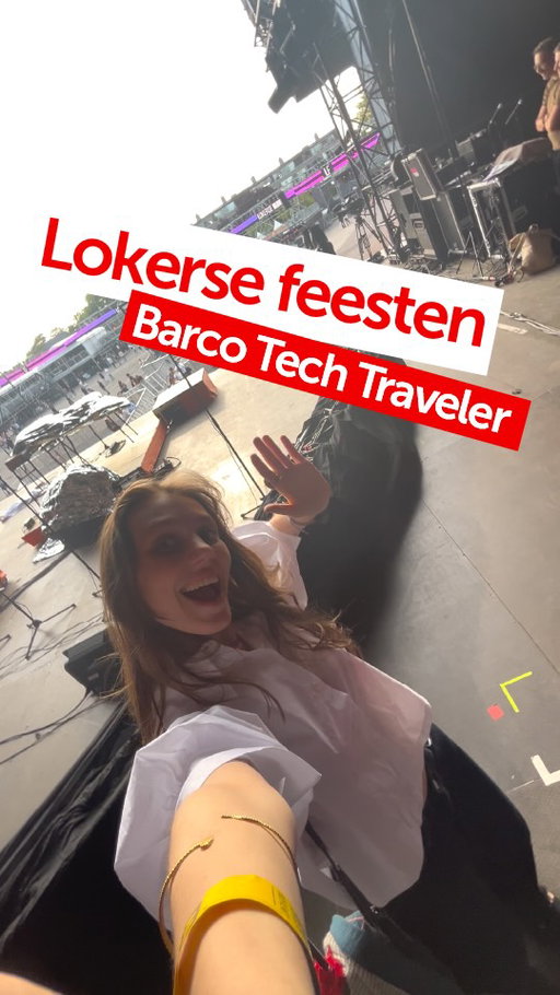 Our Tech Traveler is back! 🎒 This time, she scored a backstage pass to Lokerse Feesten festival, uncovering the tech power behind the party. 🎫

@lokersefeesten #TechTravelers #BarcoTech #Visioneering