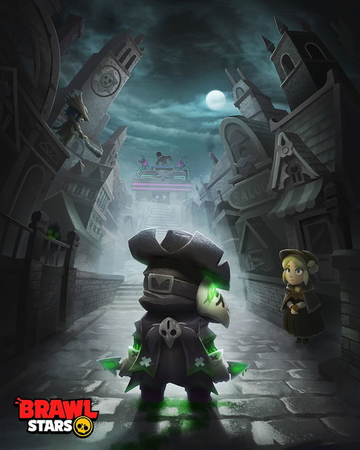 Tonight, Plague Doctor Crow joins the hunt... 🌕

And the LAST Ranked Season of this Pro Pass starts today!
💥 Nani, Buzz, and Draco are the free maxed Brawlers
⚽ Brawl Ball is the featured game mode!