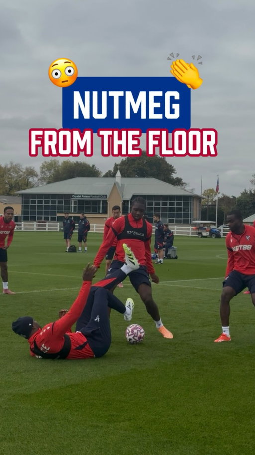 Jean-Philippe Mateta with a nutmeg even when on the floor 😂👏