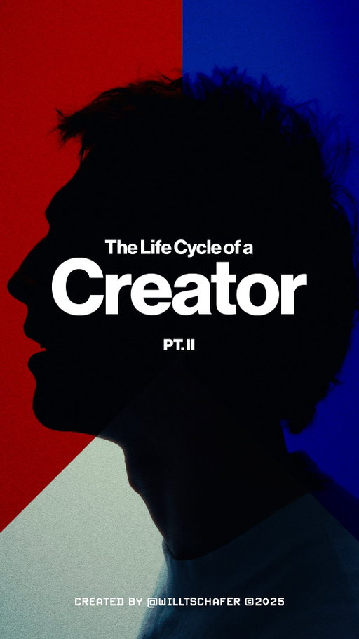 The Life Cycle of a Creator (pt. 2)

What you think is the the end, probably isn’t. 
What you think will make you happy, probably won’t. 
What you think your purpose is, probably isn’t. 

Almost 12 months later and so much has changed. 

I think I needed to lose myself in this journey to really figure out why I’m on it. I say “social media” in this video but really it’s more than that- this platform just happens to be the medium. 

I’ve quite literally had my highest highs and lowest lows over the last 6 months but through it I got to understand myself so much more. 

I’m incredibly blessed to have been able to find something that gives me purpose and motivation every day to show up, even if it took some soul searching to get there lol

So I guess I’ll see you in 12 months for part 3 🤷🏼‍♂️

#filmmaking #cinematic #contentcreator