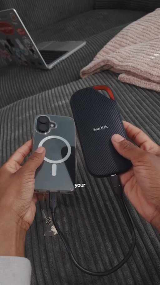 Here’s how i store all my content as a creator!! 
all my footage and editing essentials are stored on my SSD 👩🏾‍💻
no need to worry about running out of storage too fast with this one 😌 #ad #sandisk