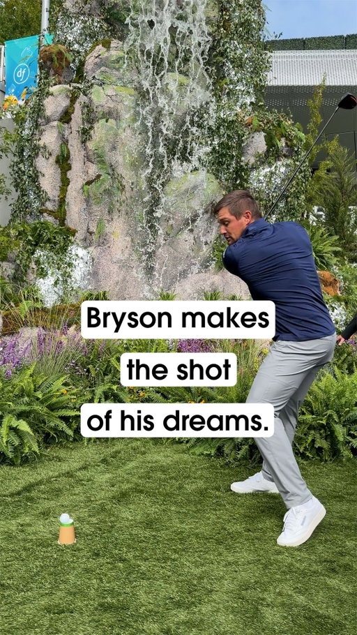 Getting the perfect shot is a *careful* science.

@BrysonDeChambeau is prepared to knock it out of the park… the office… the stage… or our Agent Caddie 🤝 @LIVGolf_League Golf Simulator at #DF25!