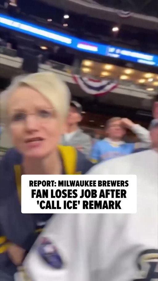 A Milwaukee Brewers fan who quipped that she was going to "call ICE" on a Latino Dodgers supporter at a playoff game earlier this week has reportedly lost her job.

FULL STORY IN BIO!