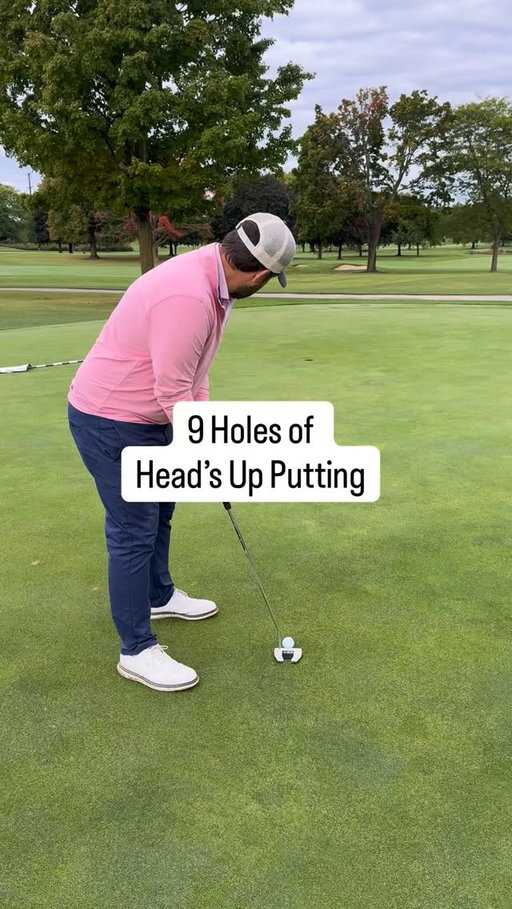 Listened to @sashomackenzie on the podcast yesterday and had to try 9 holes of head’s up putting. I had never really tried it, only spent 3 minutes practicing with it on the putting green before the round and then went for it for nine holes. 

The weirdness went away much faster than I thought and I immediately felt less pressure to make a perfect stroke on the short ones. Struggled the most with the big uphill putts and touchy left-to-righters, but was a little shocked at how non-catastrophic(?) it was on the first go around. A fun exercise at the very least!