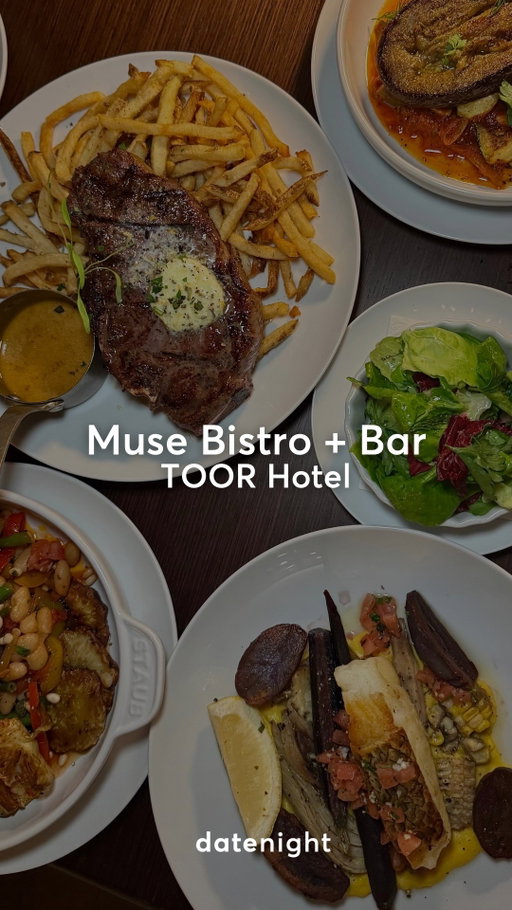 @musebistrobar should definitely be added to your bucketlist!✨ The vibes are cozy, inviting & perfect for your next fall date night ✨👌

Enjoy great craft cocktails, table-side martinis, their sea bass with corn purée (an absolute must order😍) + their crème brûlée with a weekly rotating flavour. They also have amazing Happy Hour deals every Thurs - Sat!

Here’s everything we tried👇
🇫🇷 Wild Garlic Shrimp
🇫🇷 Pain au Lait
🇫🇷 Entrecôte
🇫🇷 Provençal Cassoulet
🇫🇷 Muse Ratatouille
🇫🇷 Roasted Sea Bass
🇫🇷 Tarte au Citron
🇫🇷 Mixed Berry Creme Brûlée 

TAG your muse down below 🥹🌹

📍@musebistrobar @toor_hotel // 203 Jarvis St, Toronto
🎥: @twobitefoodies

#datenightyyz #musebistro #toorhotel #torontorestaurants #torontofood #torontodateideas [ad]