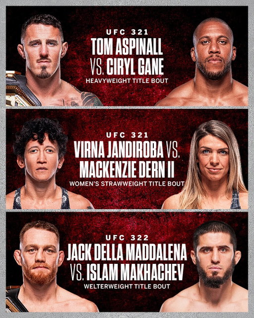 THE UFC TITLE FIGHTS FOR THE REST OF 2025 ARE GOING TO BE SPECIAL 🍿