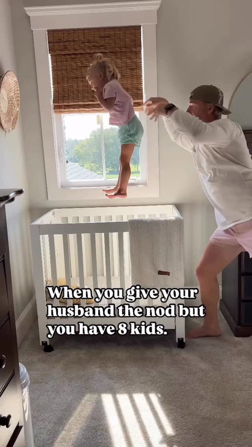 We were pregnant with #9 and didn’t know it when we made this video. 😂