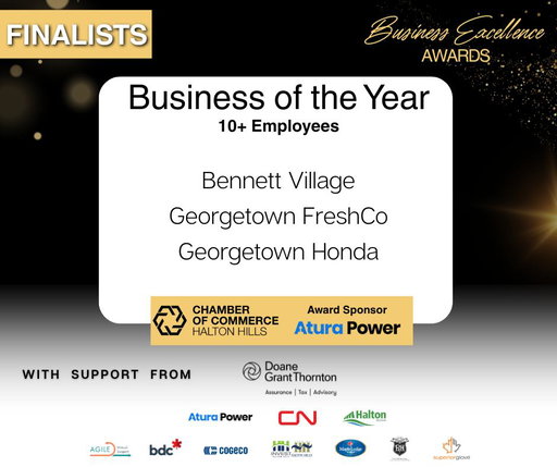 We’re happy to share the finalists for this year’s Business Excellence Awards!
Swipe through the categories to see if your company, family, or friends made the list.

Be in the room when we announce the winners — and don’t miss out on the biggest Chamber event of the year! It’s an evening of celebration, connection, and community spirit as we recognize the incredible businesses that make Halton Hills such a great place to live, work, and do business.

📅 November 12
📍 Granite Ridge Golf Club
🎟️ Tickets available now — join us for an unforgettable night!

#HaltonHills #BusinessExcellence #ShopTheHills #HaltonHillsChamber #SupportLocal #HaltonHillsBusiness #CommunityMatters #LocalBusinessLove #HaltonHillsEvents #BusinessAwards