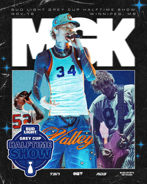 MGK. ⁣
⁣
WINNIPEG. ⁣
⁣
@BUDLIGHTCA #GREYCUP HALFTIME SHOW. LET'S GO! ⁣
⁣
@MachineGunKelly
