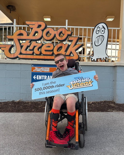 We reached some 2025 season ridership milestones. These riders were recently celebrated:

💙 #BlueStreak's 500,000th rider, Grant from Perrysburg, OH
❤️ #Maverick's 1 millionth rider, Morgan from Ann Arbor, MI
🐤 #WoodstockExpress' 200,000th rider, Alexander from Belleville, MI
🎢  #SteelVengeance's 1 millionth rider, Lizzie from Mentor, OH