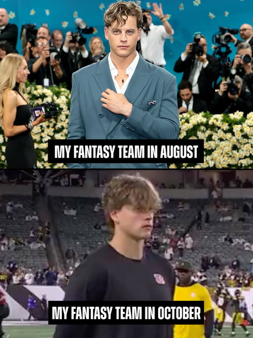 Joe Burrow is all of us 😂

#nfl #fantasyfootball #bengals